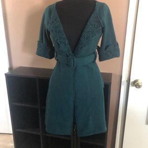 Dark green vintage look jacket blazer small